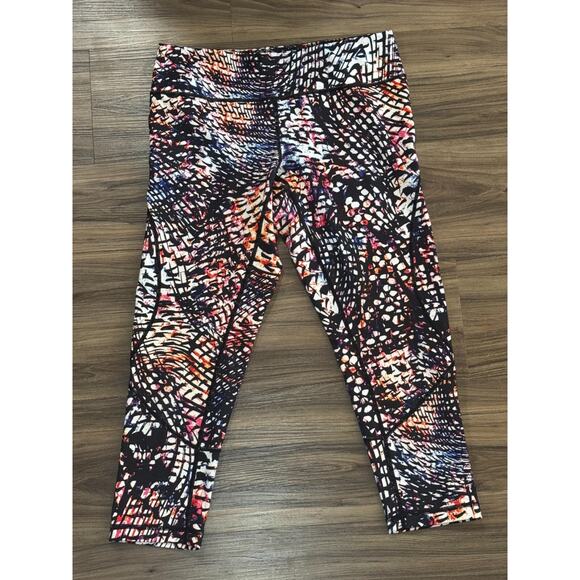 Zella Live In Rainbow Multi Color Cropped Leggings Women's Size M - Picture 5 of 11
